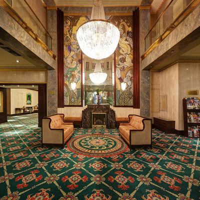 Πυροσβεστικό υψηλό σωλήνα μοντέρνο στυλ Custom Printed Axminster Carpet για δωμάτια ξενοδοχείων