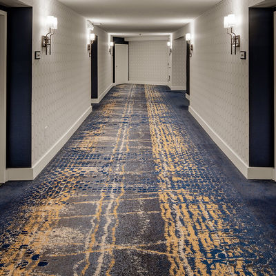 Πυροσβεστικό υψηλό σωλήνα μοντέρνο στυλ Custom Printed Axminster Carpet για δωμάτια ξενοδοχείων