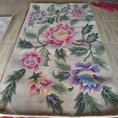 Ακρυλική στρογγυλή περιοχή χαλί χεριού Tufted χαλί με 12mm ύψος στοίβας και εξαιρετική
