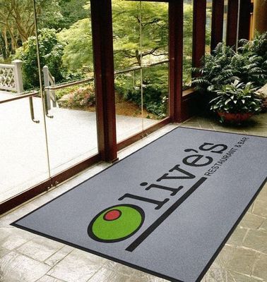 Οικιακή διακόσμηση ορθογώνιο Custom Carpet Printed Logo Doormat για εσωτερική εξωτερική είσοδο