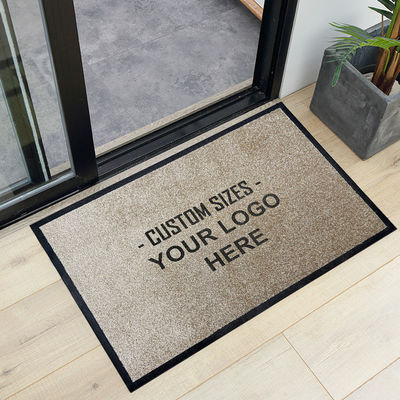 Οικιακή διακόσμηση ορθογώνιο Custom Carpet Printed Logo Doormat για εσωτερική εξωτερική είσοδο