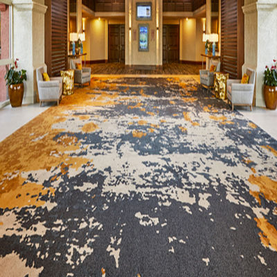 Χαλί στυλ ξενοδοχείου για διάδρομο Custom Nylon Printed Floral Carpet