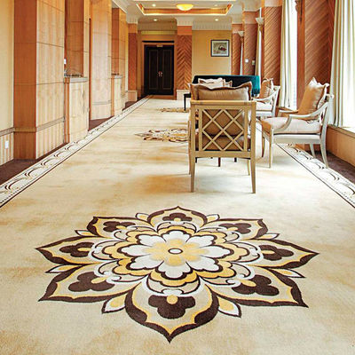 Χαλί στυλ ξενοδοχείου για διάδρομο Custom Nylon Printed Floral Carpet