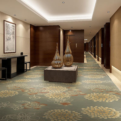 Προσαρμοσμένο σχεδιασμό Plaid Pattern Beauty Nylon Printed Carpet για την διακόσμηση δωματίων ξενοδοχείων