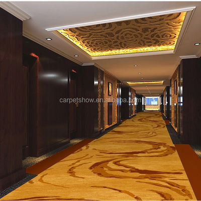 Προσαρμοσμένο Floral Jacquard Design Carpet Wool Nylon υλικό για 5 αστέρων ξενοδοχείο διάδρομο