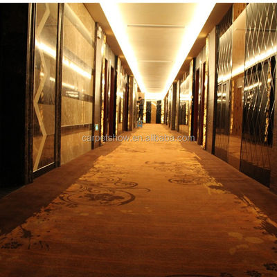 Προσαρμοσμένο Floral Jacquard Design Carpet Wool Nylon υλικό για 5 αστέρων ξενοδοχείο διάδρομο
