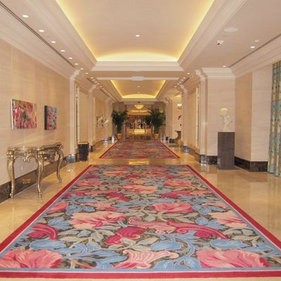 Απλό στυλ 7x7 Axminster χαλί τοίχος στο τοίχο Broadloom χαλί για 5 αστέρων πολυτελή ξενοδοχείο