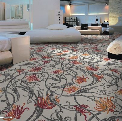 11mm ύψος στοίβας Axminster Floral Design Εμπορικό τυπωμένο χαλί για τουαλέτα