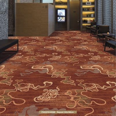 11mm ύψος στοίβας Axminster Floral Design Εμπορικό τυπωμένο χαλί για τουαλέτα