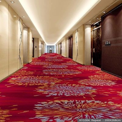 Jute ή PP Backing Nylon Printed Striped Carpet σε 36 επιλογές χρωμάτων για το διάδρομο του ξενοδοχείου