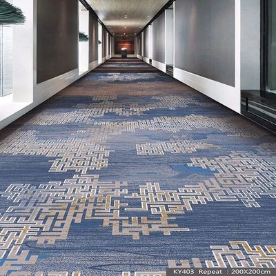 Jute ή PP Backing Nylon Printed Striped Carpet σε 36 επιλογές χρωμάτων για το διάδρομο του ξενοδοχείου