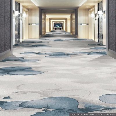 Jute ή PP Backing Nylon Printed Striped Carpet σε 36 επιλογές χρωμάτων για το διάδρομο του ξενοδοχείου