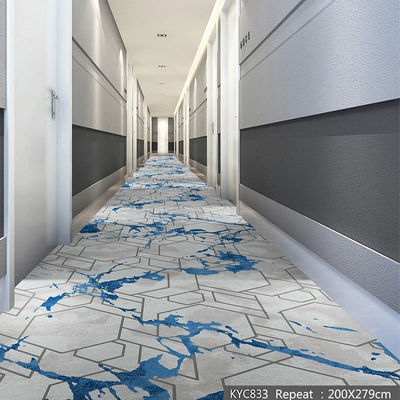 Jute ή PP Backing Nylon Printed Striped Carpet σε 36 επιλογές χρωμάτων για το διάδρομο του ξενοδοχείου