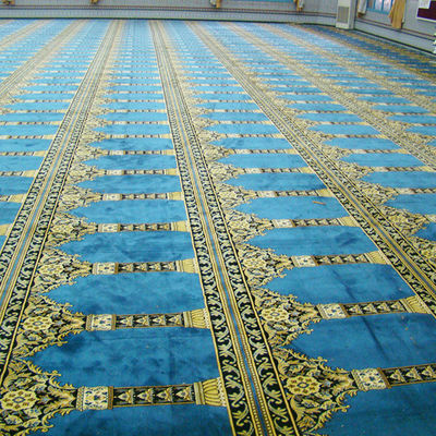 Προσαρμοσμένο μαλακό Axminster Wool Nylon Mosque Carpet για αίθουσα συνεδριάσεων ξενοδοχείο Living Fireproof
