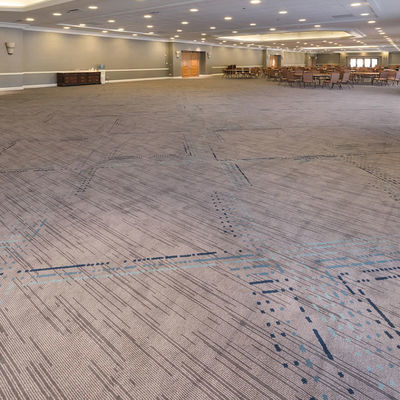 Προσαρμοσμένο χαλί από νάιλον 2m x 4m με μπλε ρίγες