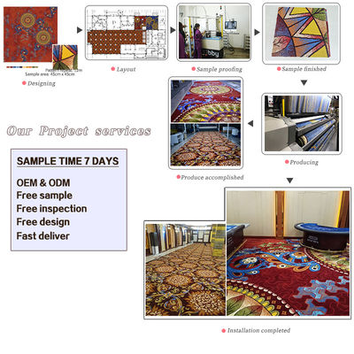 80% NZ Wool 20% Nylon Ballroom Axminster Carpet για ξενοδοχεία