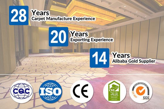 Μεσαίου πυκνότητας χαλί Axminster για το Silverstone Commercial Banquet Hall Hospitality Room