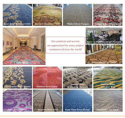 Από τοίχο σε τοίχο Axminster χαλί με 80% Wool 20% Nylon υλικό επιφάνειας