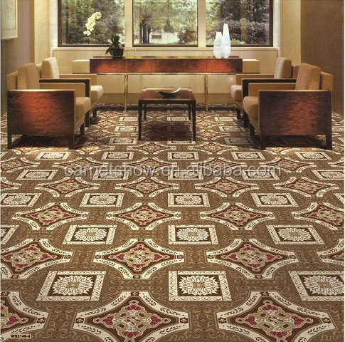 Προσαρμοσμένο χρώμα Wilton Woven 4m Roll Floral Pattern τοίχος σε τοίχο χαλί σε 100% Nylon