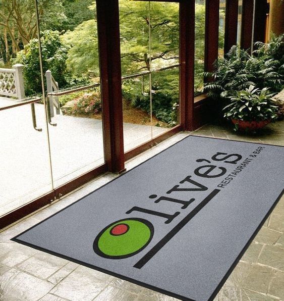 Οικιακή διακόσμηση ορθογώνιο Custom Carpet Printed Logo Doormat για εσωτερική εξωτερική είσοδο